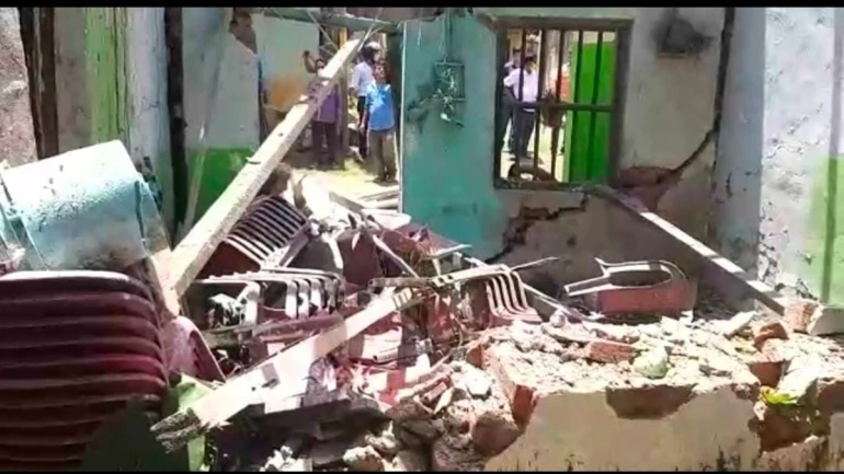 Crackers kept to scare elephants explode inside the house, forest guard seriously injured.