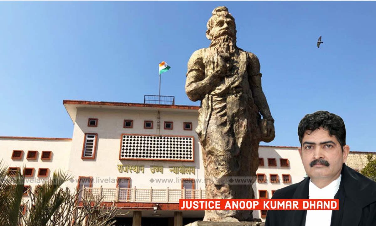 Portrait of Justice Anoop Kumar Dhand of the Rajasthan High Court
