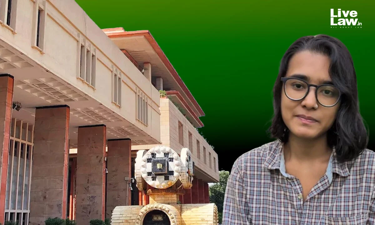 AISA president Neha Bora during the Delhi High Court peace bond case
