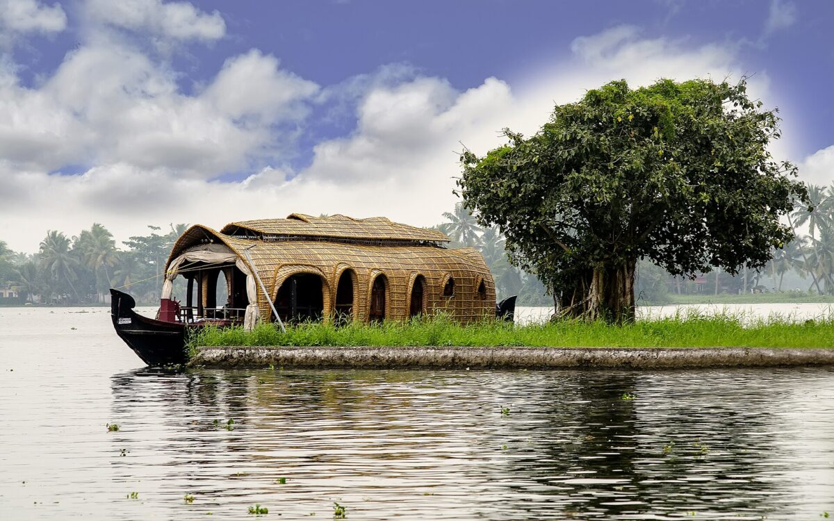 Backwaters near Alappuzha in Kerala