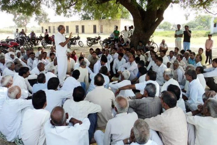 Indian village panchayat meeting