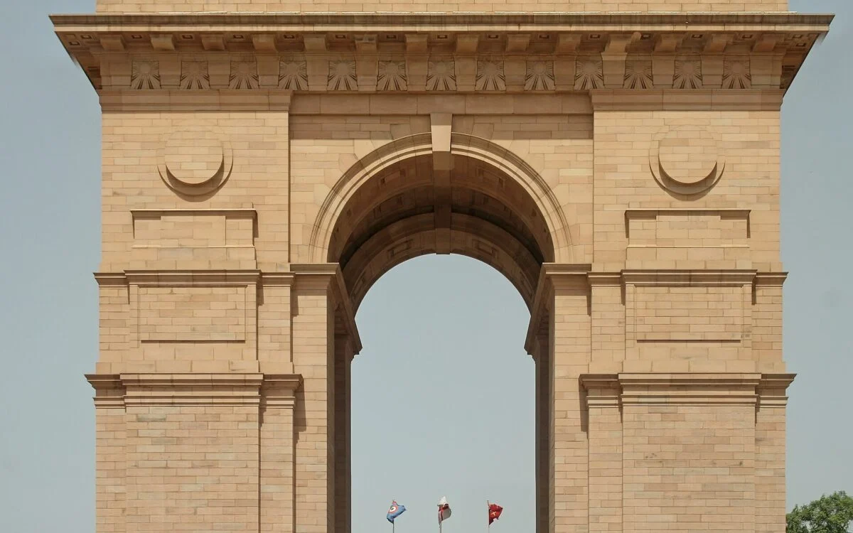 India Gate war memorial in New Delhi