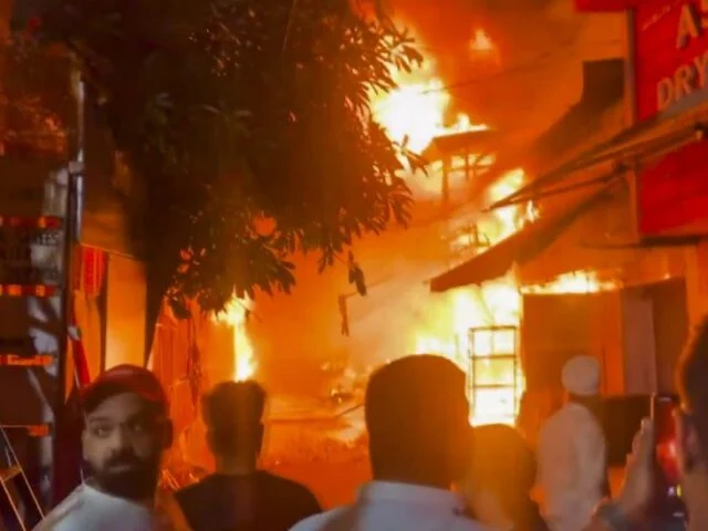 Jammu Shiv Market Fire: About 40 Shops Gutted Near Railway Station