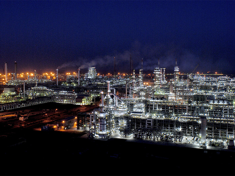 The Jamnagar oil refinery complex in Gujarat