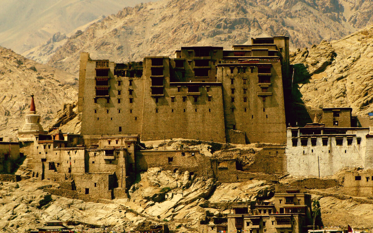 Leh Palace overlooking the town of Leh in Ladakh