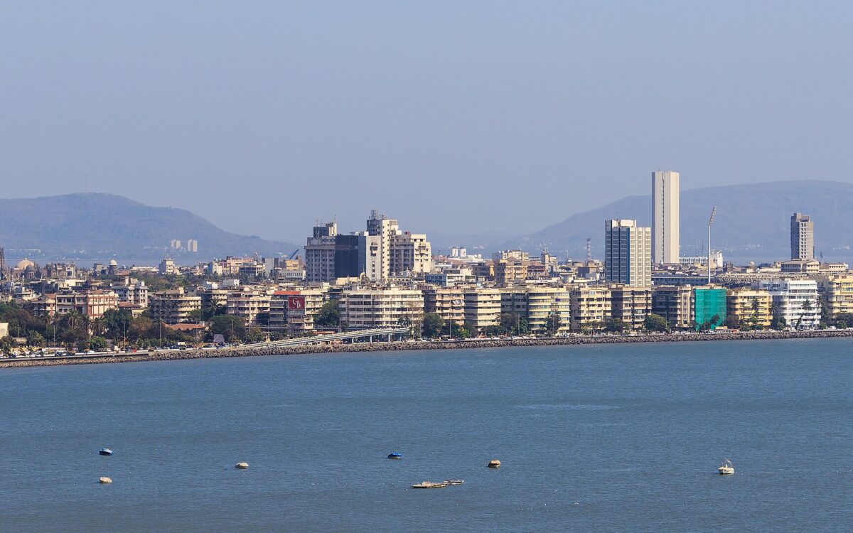 Mumbai skyline seen along Marine Drive