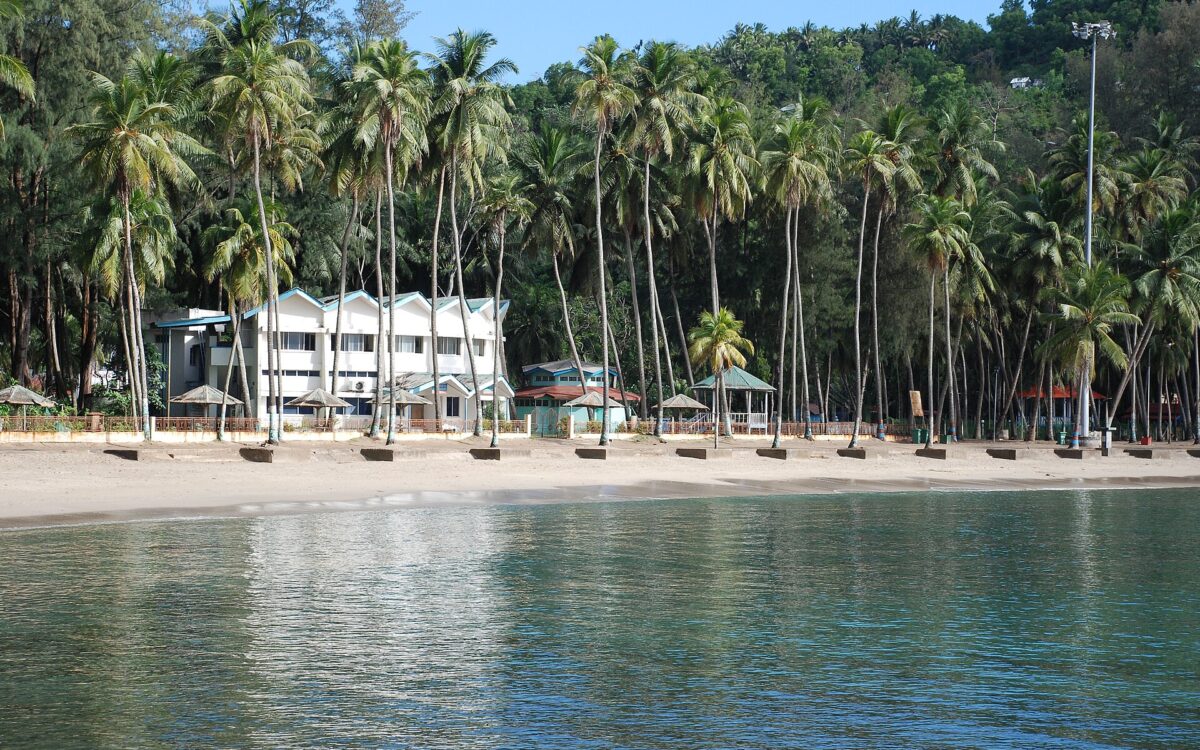 Carbyn's Cove beach in Port Blair, Andaman and Nicobar Islands