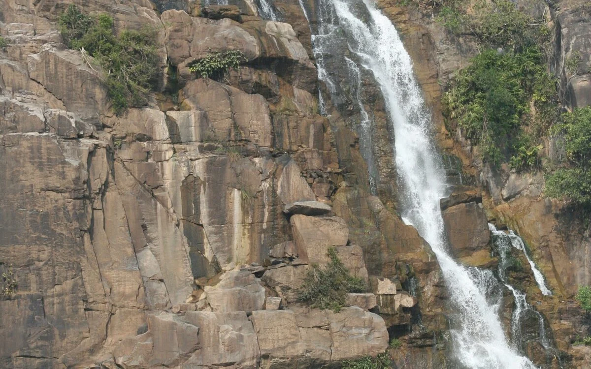 Water cascading at Sita Falls near Ranchi in Jharkhand