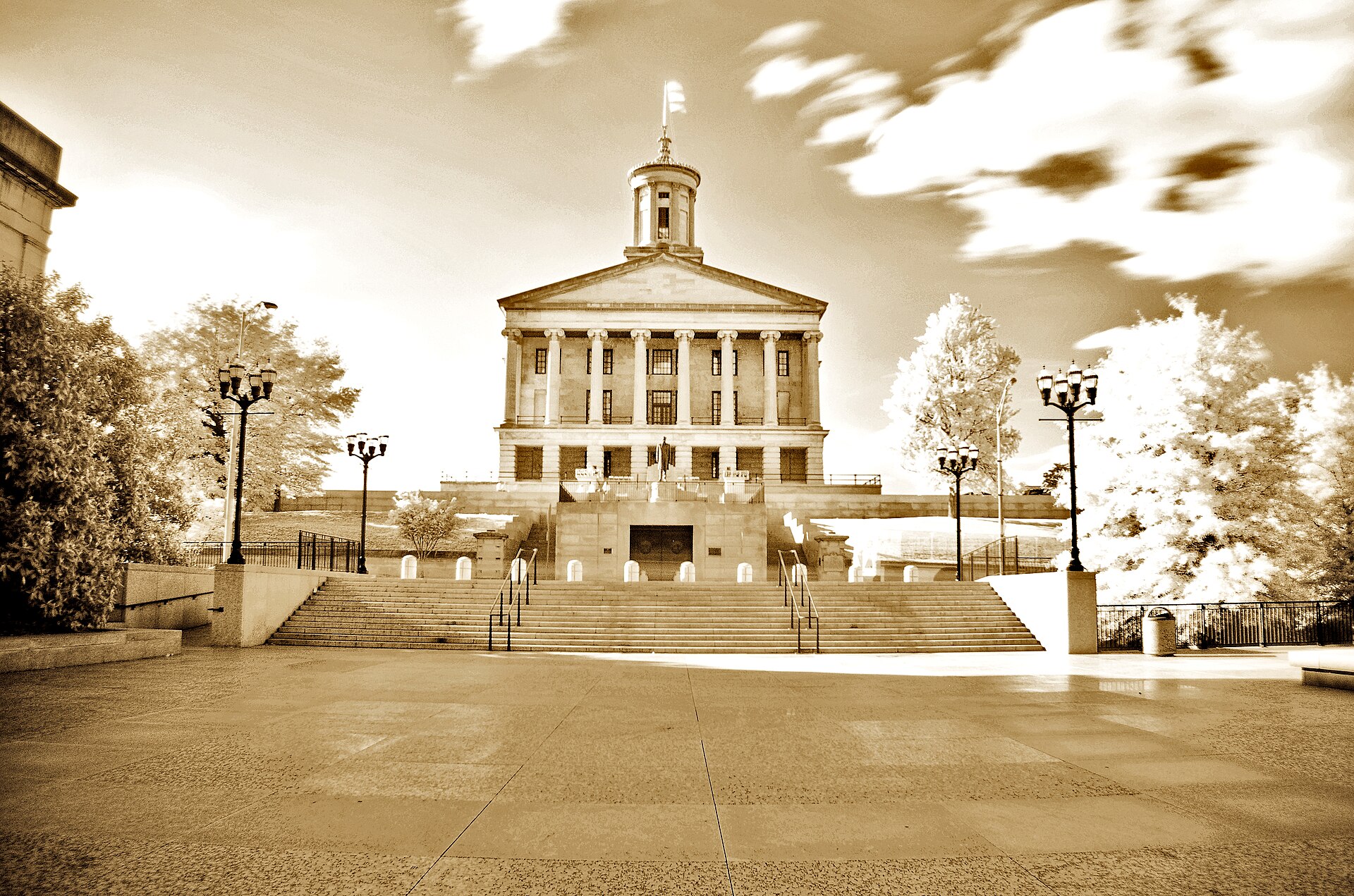 The Tennessee State Capitol building in Nashville