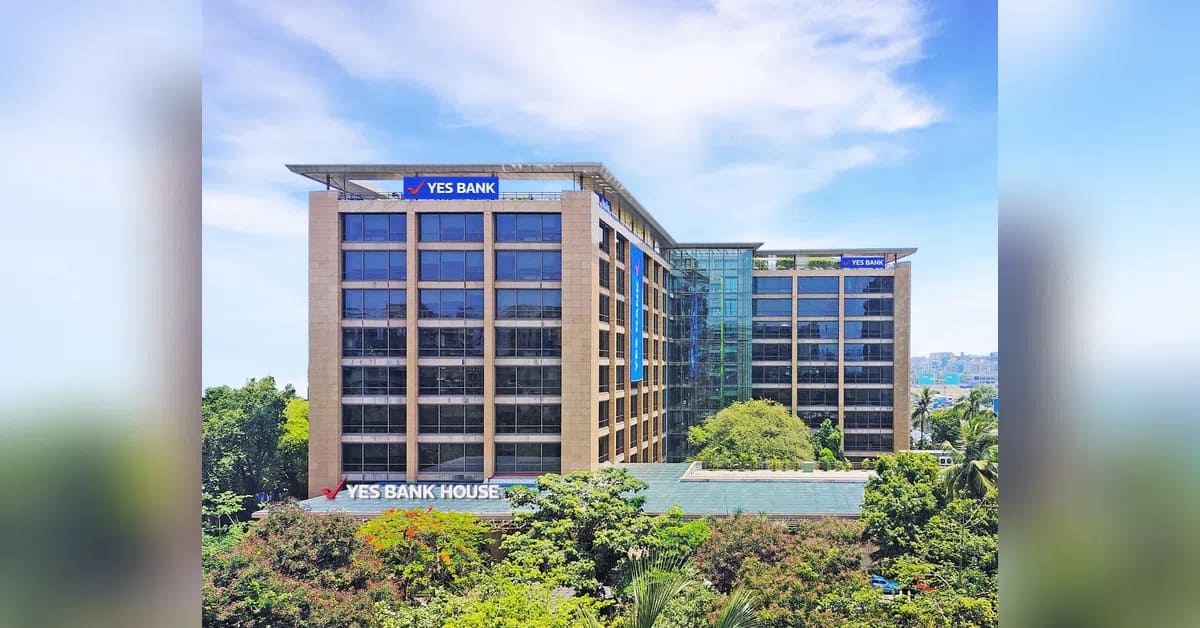 Yes Bank signage at a branch
